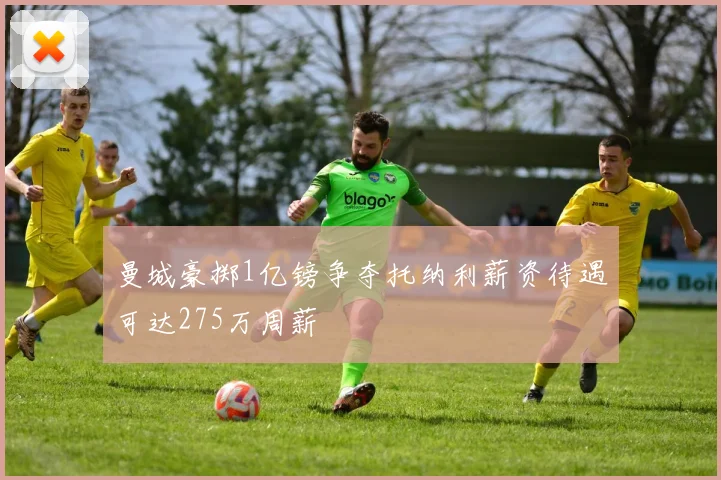 曼城豪掷1亿镑争夺托纳利薪资待遇可达275万周薪